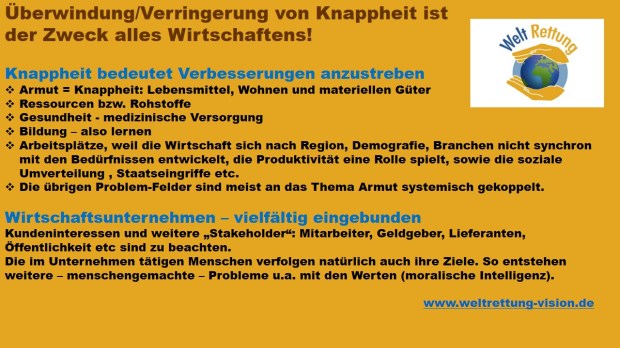 Knappheit allgemein