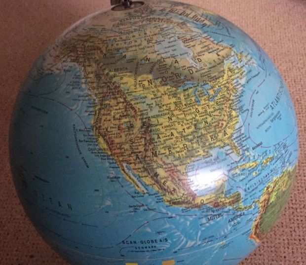 Die Nordhalbkugel aus Sicht von T